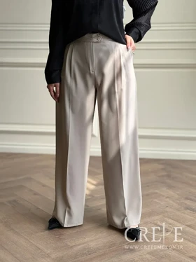 شلوار کرپ کنزو پیله دار قد 109