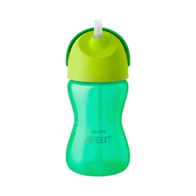 شیشه آبخوری نی دار 300 میل اونت (سبز)