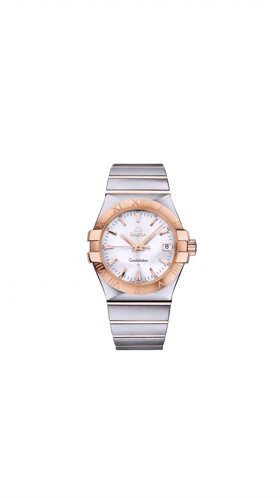 ساعت امگا کانسلیشن مردانه دورنگ رزگلد ایندکس خط Omega Constellation silver Rose gold