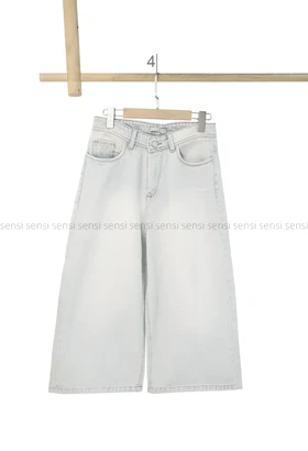 شلوارک جین واید قد 83کد1004210