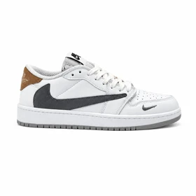 کفش و کتانی مردانه مدل نایک ترویس NIKE TRAVIS رنگ سفید طوسی کد 30350