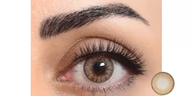 لنز رنگی سالانه پلی ویو Polyvue (Warm Hazel (عسلی روشن دور دار))