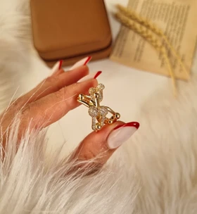 انگشتر طرح طلا A24