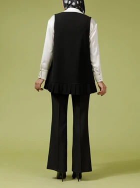 وست زنانه مجلسی ژاکارد کرپ 70105