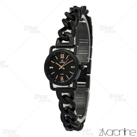 ساعت داتیس زنانه بند کارتیری تمام مشکی 107228