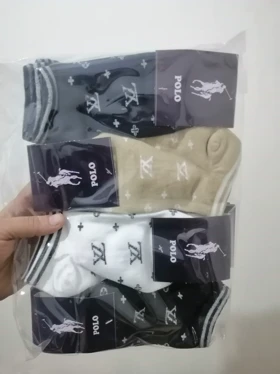 تولیدی جوراب مچی فانتزی زنانه و دخترانه 12 جفتی برند پلو