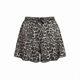 لباس خواب زنانه مدل گیپور و ساتن پلنگی 103