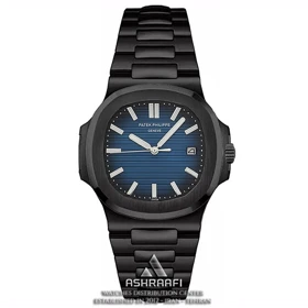 پتک ناتیلوس صفحه مشکی و آبی Patek Philippe Nautilus Black Venom 2