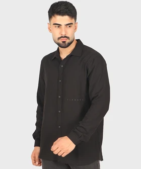 پیراهن لینن مردانه ساده 4409