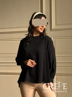 شومیز دالقیچ پشت پلیسه سایز بزرگ