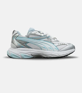 کفش کتانی ورزشی سفید طوسی آبی مردانه و زنانه PUMA Velophasis مدل 8521