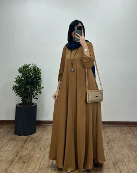 پیراهن مانتویی بلند دلفان