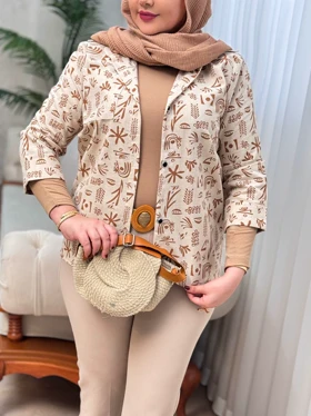 شومیز لینن نجوا 3071