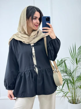 مانتو لینن گره‌ای