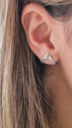 پیرسینگ فیک گوش مثلث رومی