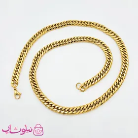 گردنبند مردانه کارتیه استیل طلایی