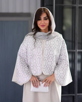 کت سارافون آستین کلوش ژاکارد مزونی