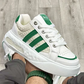 کفش و کتانی لژدار مردانه مدل آدیداس ADIDAS رنگ سفید فسفری