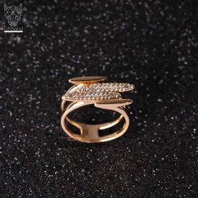 انگشتر چهار لاین نگین‌دار ژوپینگ