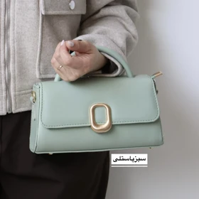 کیف زنانه مجلسی مدل مریان (سبز پاستلی)