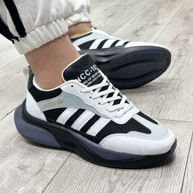 کفش و کتانی مردانه مدل آدیداس ADIDAS رنگ سفید و مشکی