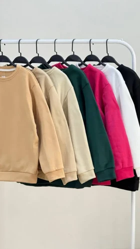 بلوز یقه گرد ساده