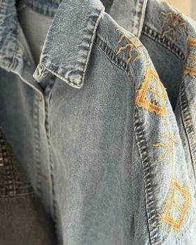 مانتو جین گلدوزی 1