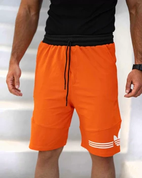 شلوارک بگ ورزشی ADIDAS نارنجی