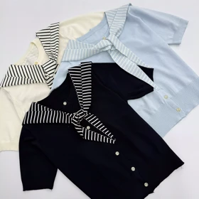 بلوز بافت کلاه دار 1007874