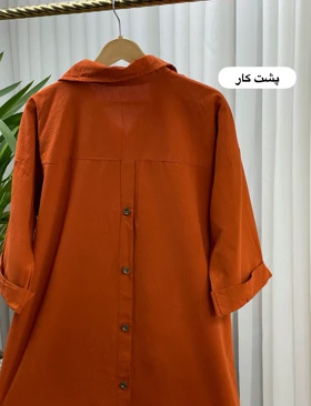 مانتو لینن پشت دکمه کد 2129