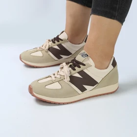کفش و کتانی زنانه مدل نیوبالانس NEWBALANCE رنگ کرم قهوه ای کد M1491
