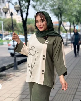 شومیز شلوار گلدوزی کاملس