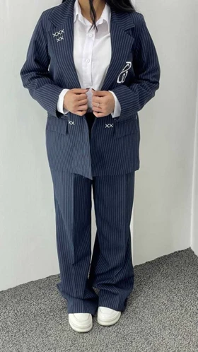 کت و شلوار دیپلمات گلدوزی 55280