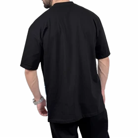 تیشرت آستین کوتاه مردانه مشکی مدل دست مومیایی