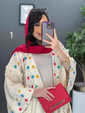 مانتو لینن نچرال بلند طرح دوزی
