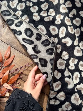 شال فوتر پلنگی دورو کد 400