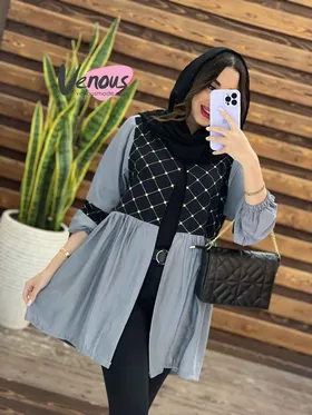 مانتو عروسکی بالا گلدوزی