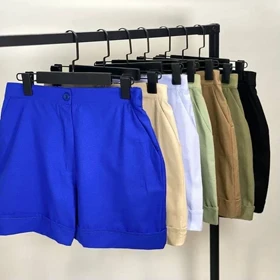 شلوارک پاکتی لینن شیکدونیا