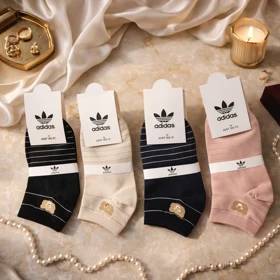 جوراب مچی فانتزی زنانه و دخترانه 12 جفتی برند نایکی