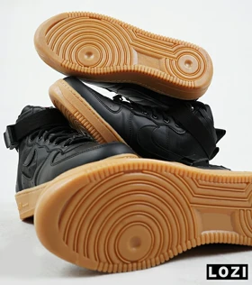 کفش کتانی ساق‌دار مردانه مشکی NIKE AIRFORCE AF1