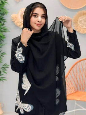 3248-شال حریر دلارا (ویژه محرم)