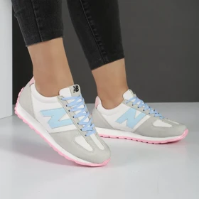 کفش و کتانی زنانه و دخترانه مدل نیوبالانس NEWBALANCE رنگ سفید آبی کد M804