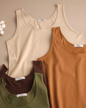 تاپ رکابی ساده نخ‌پنبه