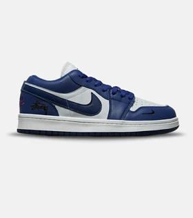 کفش کتانی مردانه و زنانه آبی سفید NIKE AIR JORDAN مدل 8275