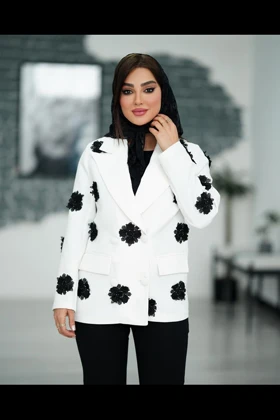 کت ژاکارد flower