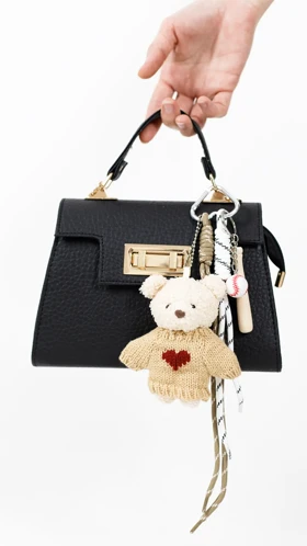 چارم بگ خرس تدی لباس بافت