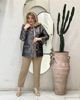 کت ژاکارد تاجلی