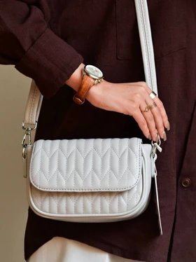 کیف دوشی زنانه بنو مدل آریاد کد 4875 (طوسی)