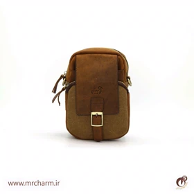 کیف رودوشی چرم و برزنت اسپرت 30063