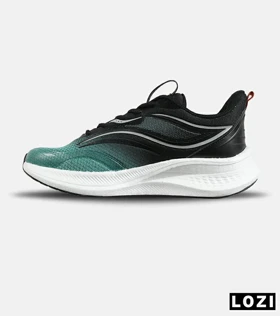 کفش کتانی مشکی سبز Saucony Ride Review v.2 مدل 7723